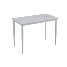 Ceramic dining table TM-110 white marble